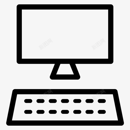 键盘和显示器计算机互联网svg_新图网 https://ixintu.com 键盘 显示器 计算机 互联网 网络计算机 图标
