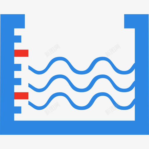 水池水位水位正常svg_新图网 https://ixintu.com 水位 水池 正常