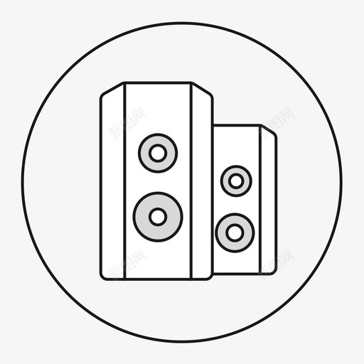 speaker音箱svg_新图网 https://ixintu.com 音箱