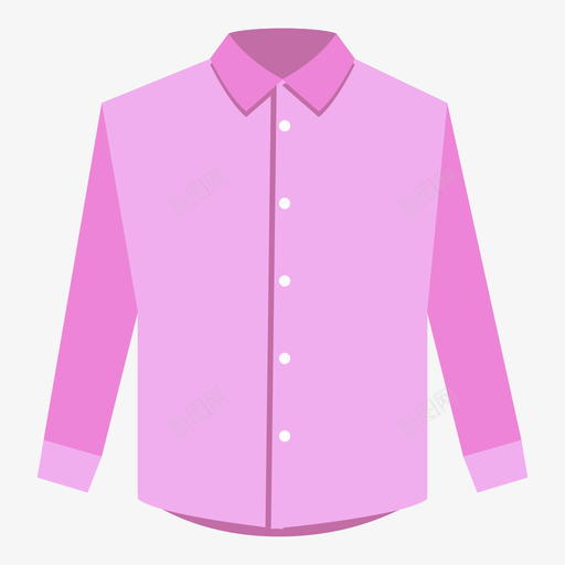 服装icon纯色版衬衣svg_新图网 https://ixintu.com 服装 纯色 色版 衬衣 多色