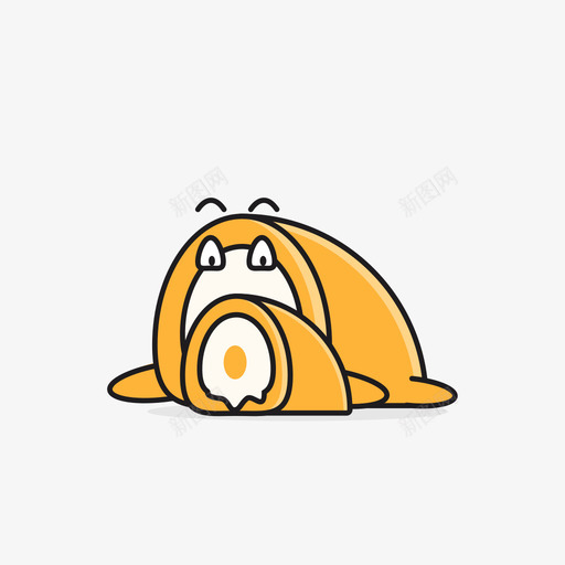 蛋黄糕svg_新图网 https://ixintu.com 蛋黄 可爱 多色
