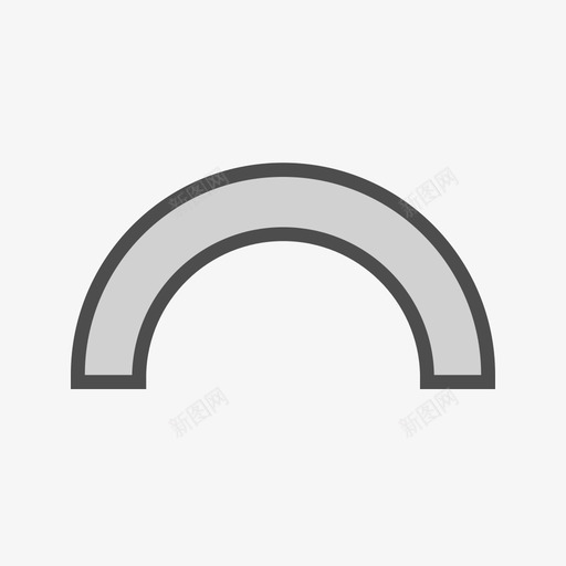门窗图例弧墙svg_新图网 https://ixintu.com 门窗 图例 弧墙