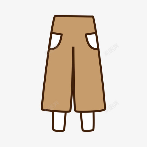 直筒裤svg_新图网 https://ixintu.com 筒裤