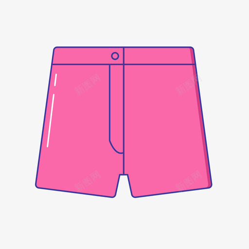 loading服饰短裤svg_新图网 https://ixintu.com 短裤 服饰 填充 线性 多色 可爱 精美