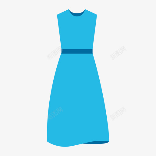 服装icon纯色版连衣裙svg_新图网 https://ixintu.com 服装 纯色 色版 连衣裙 多色