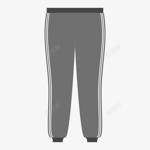 服装icon纯色版运动裤svg_新图网 https://ixintu.com 服装 纯色 色版 运动 多色