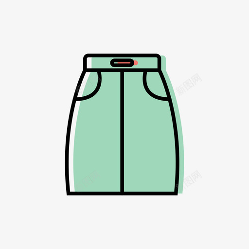 牛仔裙svg_新图网 https://ixintu.com 可爱 多色 就是牛仔裙 牛仔裙