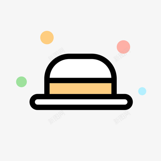 凉帽svg_新图网 https://ixintu.com 凉帽
