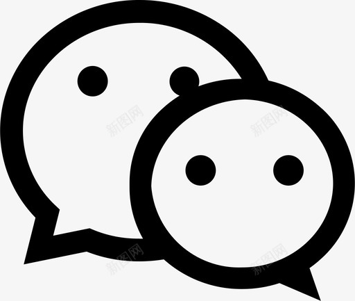 ICON微信svg_新图网 https://ixintu.com 微信
