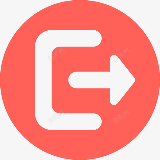 退出登录1xsvg_新图网 https://ixintu.com 退出 登录 单色 扁平