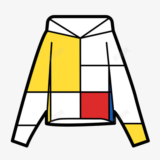 服装卫衣svg_新图网 https://ixintu.com 服装 卫衣 填充 多色 方正 德里 里安 风格
