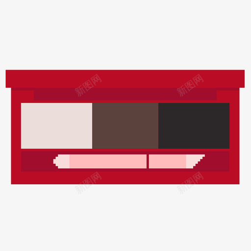 眉粉svg_新图网 https://ixintu.com 眉粉 填充 线性 简约 多色 可爱