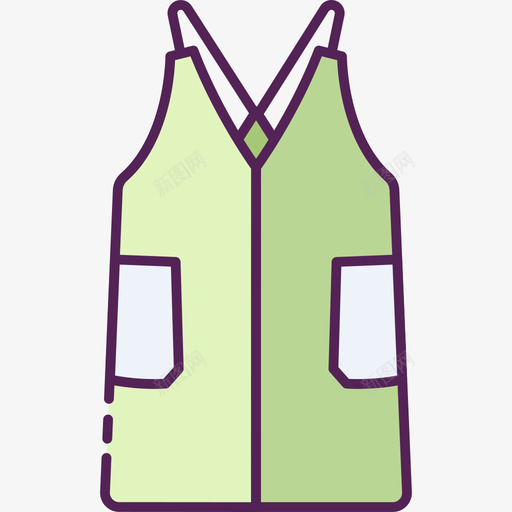 吊带装svg_新图网 https://ixintu.com 吊带 带装 填充 线性 扁平 多色