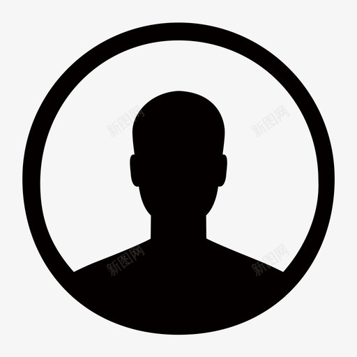 头部用户头像svg_新图网 https://ixintu.com 头部 用户 头像