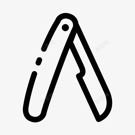 18修眉刀svg_新图网 https://ixintu.com 修眉刀 线性