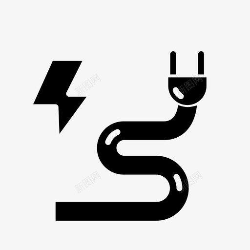电缆充电充电器svg_新图网 https://ixintu.com 电缆 充电 充电器 插头 插件 像素 结构