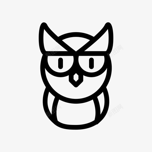猫头鹰动物王国鸟svg_新图网 https://ixintu.com 猫头鹰 动物 王国鸟 国鸟 万圣节 夜晚