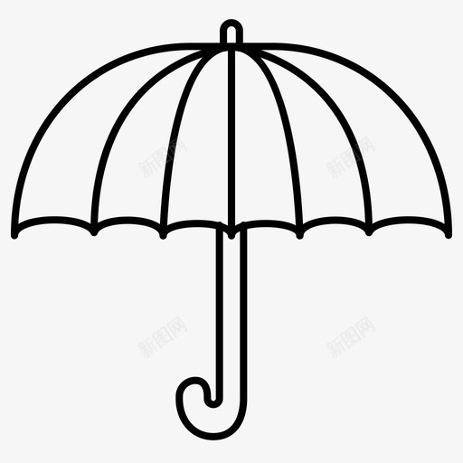 伞雨安全svg_新图网 https://ixintu.com 伞雨 安全 天气 秋天