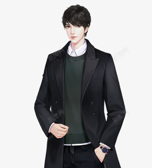 风衣少年l2png免抠素材_新图网 https://ixintu.com 风衣 少年