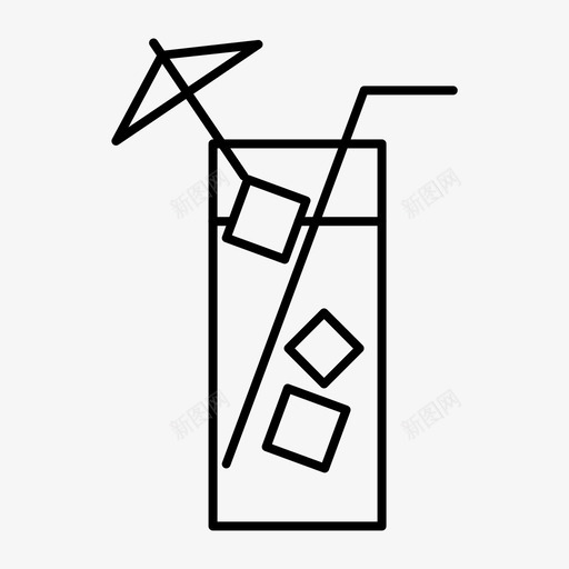 凉果汁饮料新鲜svg_新图网 https://ixintu.com 果汁 果汁饮料 新鲜 夏季
