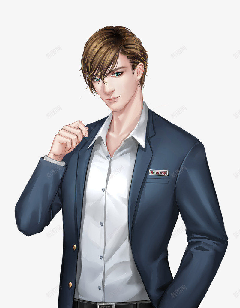 富家公子校服l2png免抠素材_新图网 https://ixintu.com 富家 公子 校服