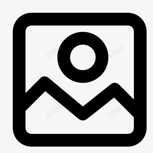 图片添加图片相册svg_新图网 https://ixintu.com 图片 添加 相册 照片 图标
