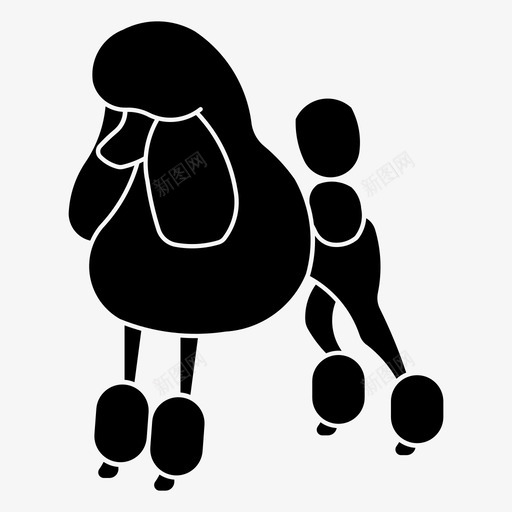 狮子狗狗宠物svg_新图网 https://ixintu.com 狮子狗 狗狗 宠物 动物