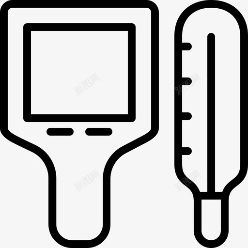 热像仪监视器温度svg_新图网 https://ixintu.com 热像 仪热 像仪 监视器 温度 停止 病毒 轮廓 图标 设置