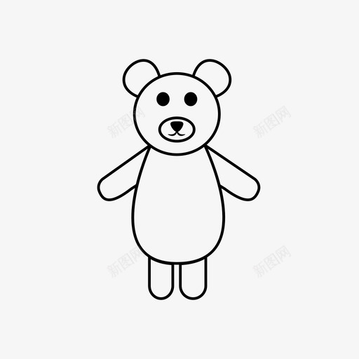 泰迪熊宝贝填充玩具svg_新图网 https://ixintu.com 泰迪 宝贝 熊泰迪 熊宝贝 填充 玩具
