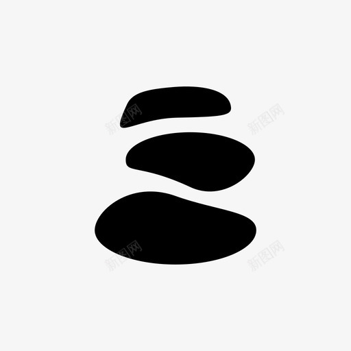 砾石鹅卵石桩svg_新图网 https://ixintu.com 鹅卵石 砾石 石头