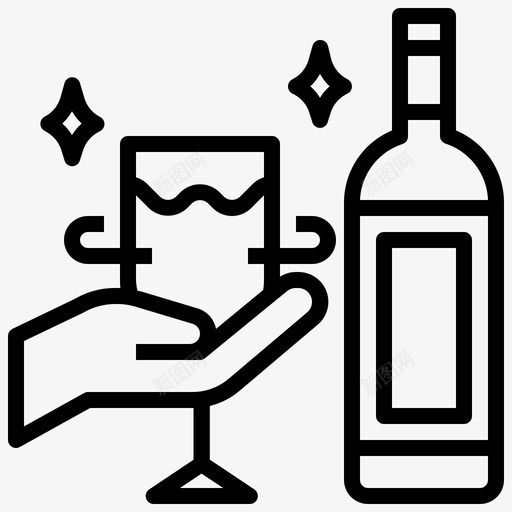 葡萄酒旋转杯子手svg_新图网 https://ixintu.com 葡萄酒 旋转 杯子