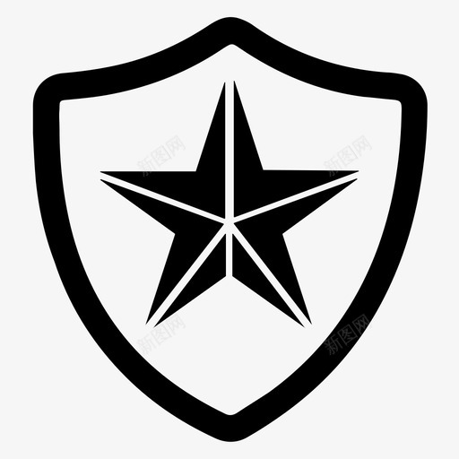 安全防御守卫svg_新图网 https://ixintu.com 安全 防御 守卫 保护 盾星 奖励