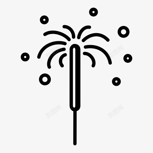 火花圣诞节烟花svg_新图网 https://ixintu.com 火花 圣诞节 烟花 节日 新年