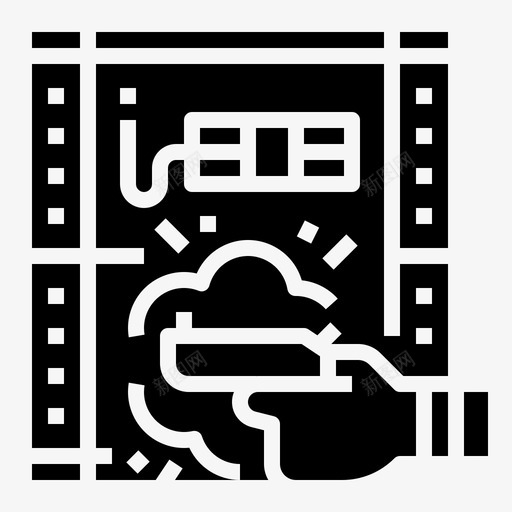 动作片电影黑色电影svg_新图网 https://ixintu.com 电影 动作片 黑色