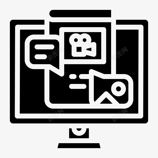 内容书籍电脑svg_新图网 https://ixintu.com 内容 书籍 电脑 照片 声音 在线学习 扎实