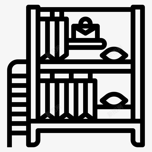 架子床铺位svg_新图网 https://ixintu.com 旅舍 架子 床铺 铺位 睡眠 轮廓