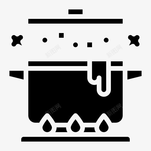 锅煮烹饪svg_新图网 https://ixintu.com 烹饪 锅煮 厨房 雕文