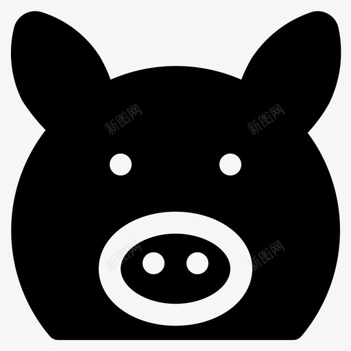 猪动物日本svg_新图网 https://ixintu.com 动物 日本 猪肉 街道 食物
