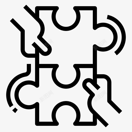 团队合作业务合作伙伴svg_新图网 https://ixintu.com 团队 合作 业务 合作伙伴 拼图 战略 在家 工作