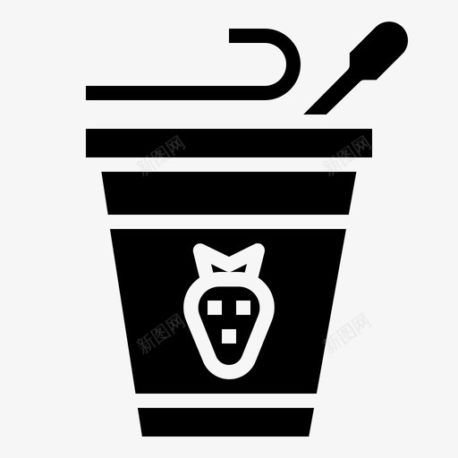 酸奶甜点食物svg_新图网 https://ixintu.com 酸奶 甜点 食物 牛奶 甜味 早餐 铭文