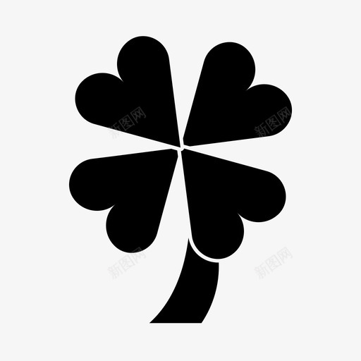 幸运三叶草自然svg_新图网 https://ixintu.com 幸运 三叶 叶草 自然 植物 混合物