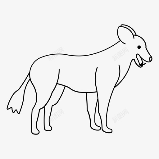 海角猎狗非洲野狗动物svg_新图网 https://ixintu.com 海角 猎狗 非洲 野狗 动物
