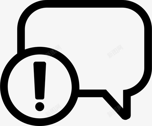 聊天图标注意交流svg_新图网 https://ixintu.com 聊天 图标 注意 交流 对话 警告