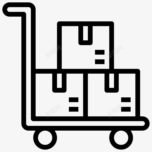 手推车箱子商业svg_新图网 https://ixintu.com 手推车 箱子 商业 营销 运输量