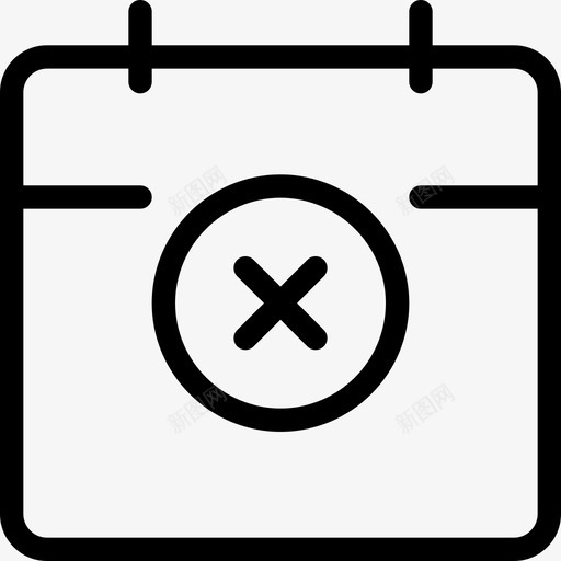 拒绝日期忙日历svg_新图网 https://ixintu.com 拒绝 日期 日历 失败 改版 界面