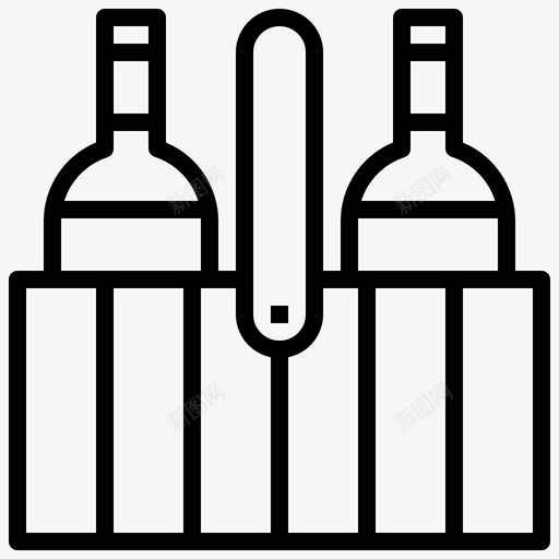 酒包酒瓶子svg_新图网 https://ixintu.com 酒包 酒瓶子 盒子