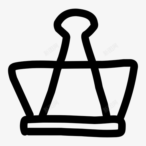 纸夹附件活页夹svg_新图网 https://ixintu.com 纸夹 附件 活页 设备 文件 办公室