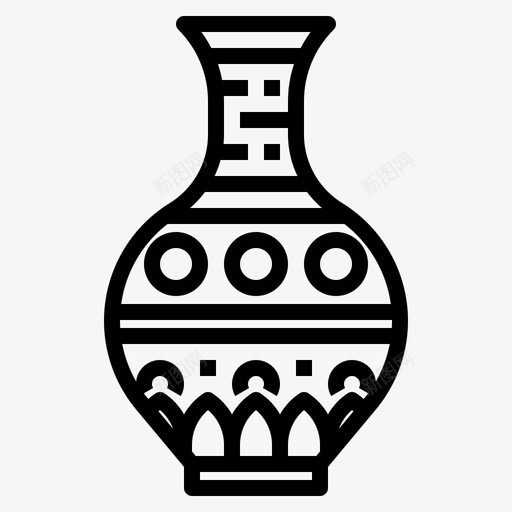 花瓶古董装饰svg_新图网 https://ixintu.com 博物馆 花瓶 古董 装饰 优雅