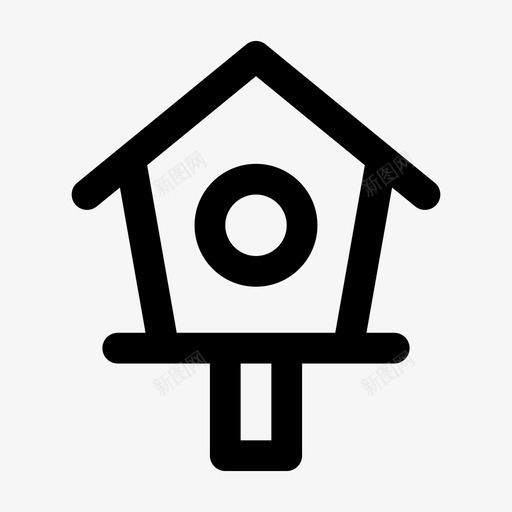 鸟屋家公园svg_新图网 https://ixintu.com 鸟屋 鸟屋家 公园 游乐场 木头 春天 跳跃 图标 粗体 线条
