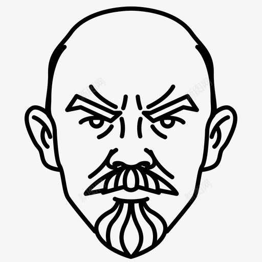 列宁胡子男人svg_新图网 https://ixintu.com 胡子 列宁 男人 俄国 头饰 苏联